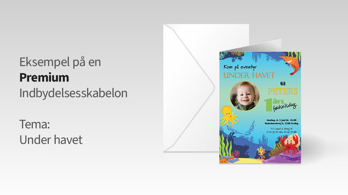 Under the Sea invitation mockup