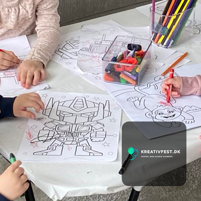 Transformers coloring activity corner